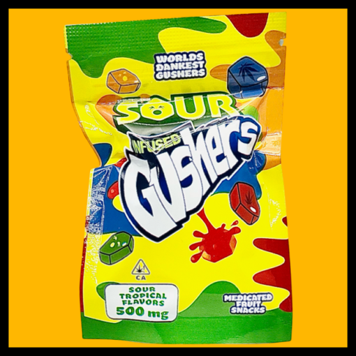 sour gushers, sour gushers thc, thc edibles, sour gushers the edibles,